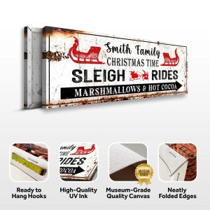 Christmas Sleigh Rides Sign suitedtosucceed